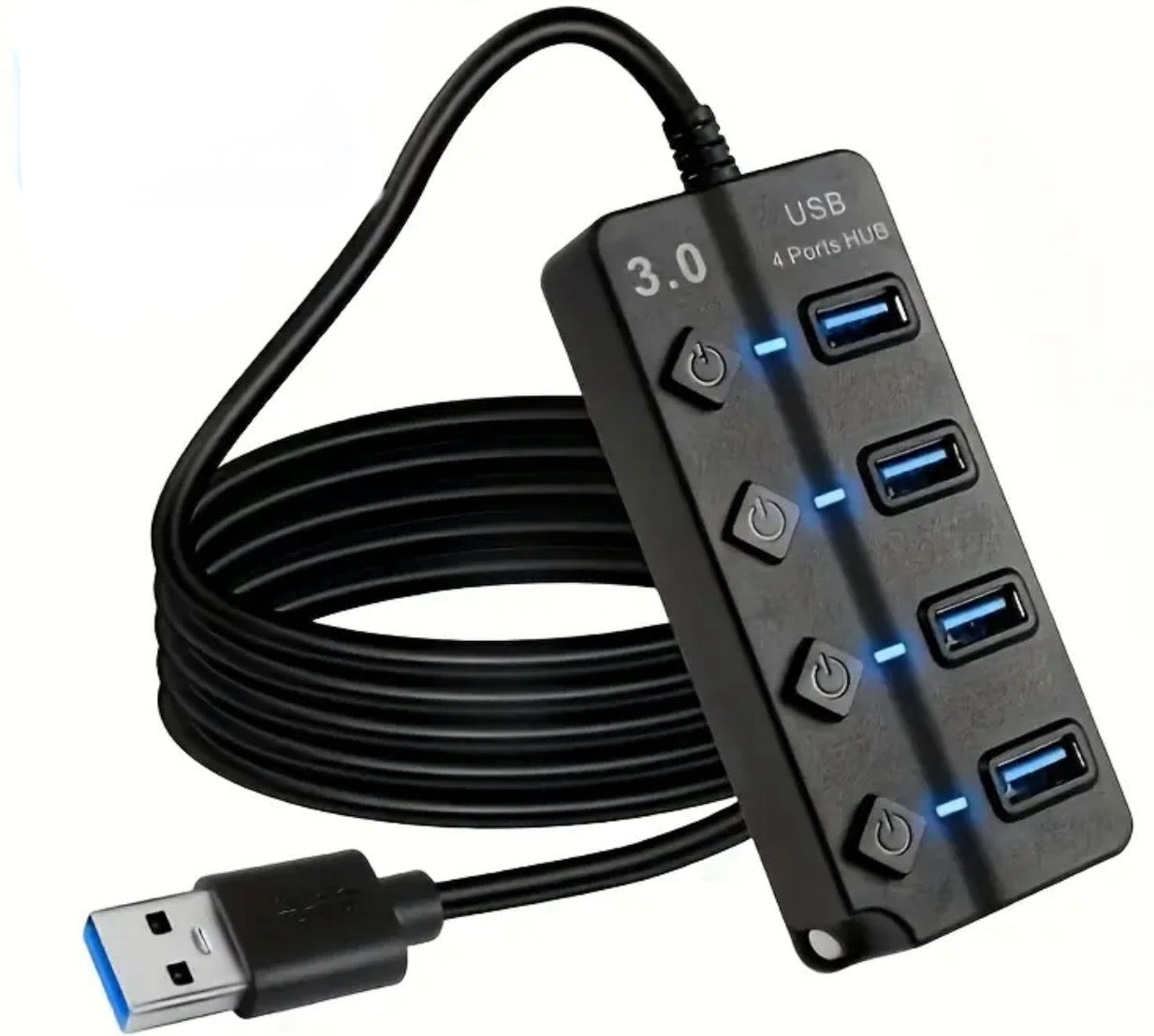 1pc 3.0 Concentrateur USB, 4 Ports