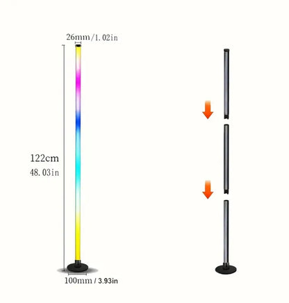 Pack de 2 Lampe de sol LED d'angle intelligente moderne
