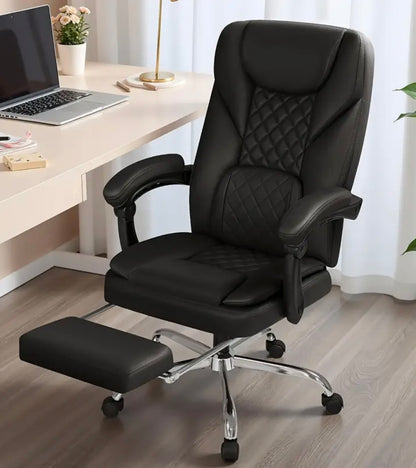 Chaise de Bureau Ergonomique avec Repose-Pieds