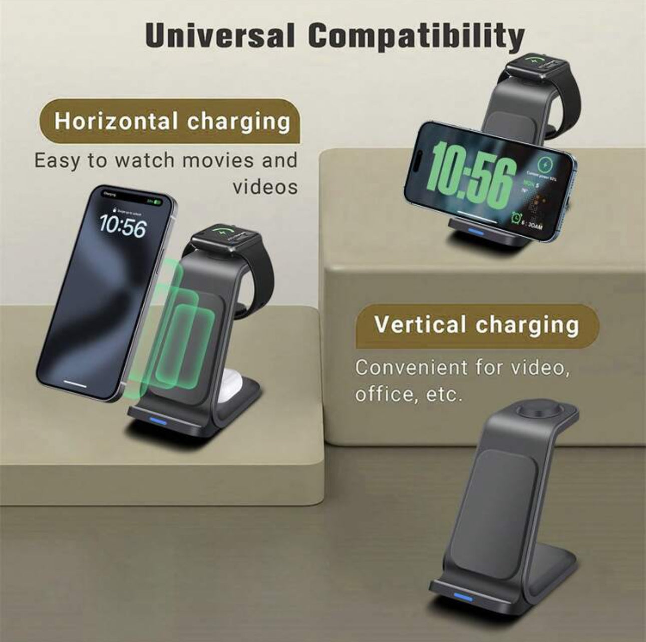 Chargeur sans fil double