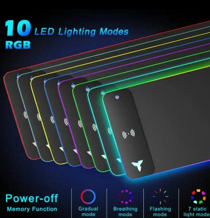 Tapis de Souris Sans Fil avec Charge Rapide
