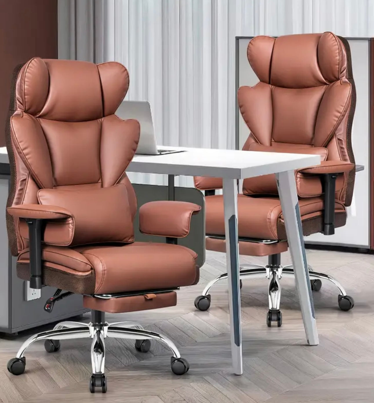 Fauteuil de Bureau avec Repose-Pieds