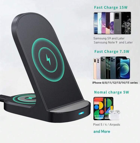 Chargeur sans fil double pour smartphone
