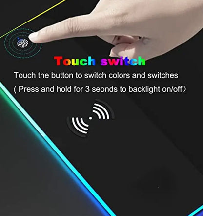 Tapis de Souris Sans Fil avec Charge Rapide