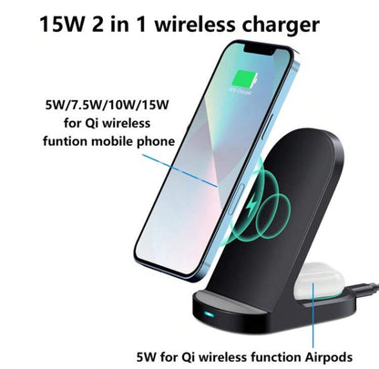 Chargeur sans fil double pour smartphone